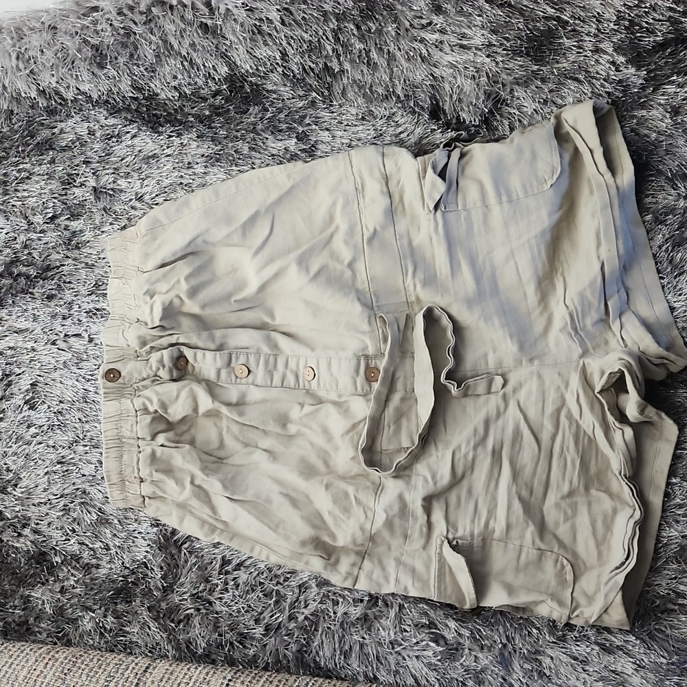 Beige sleeveless romper